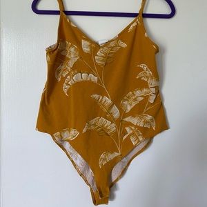 Golden Yellow Tropical Tank Bodysuit